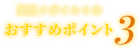 東京メガイルミのおすすめポイント3